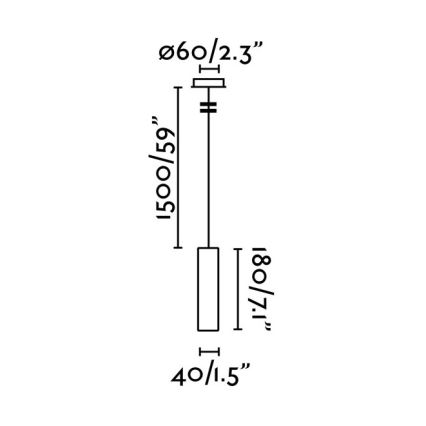 FARO 29894 - Lámpara colgante LED con cable ORA LED/4W/230V blanco