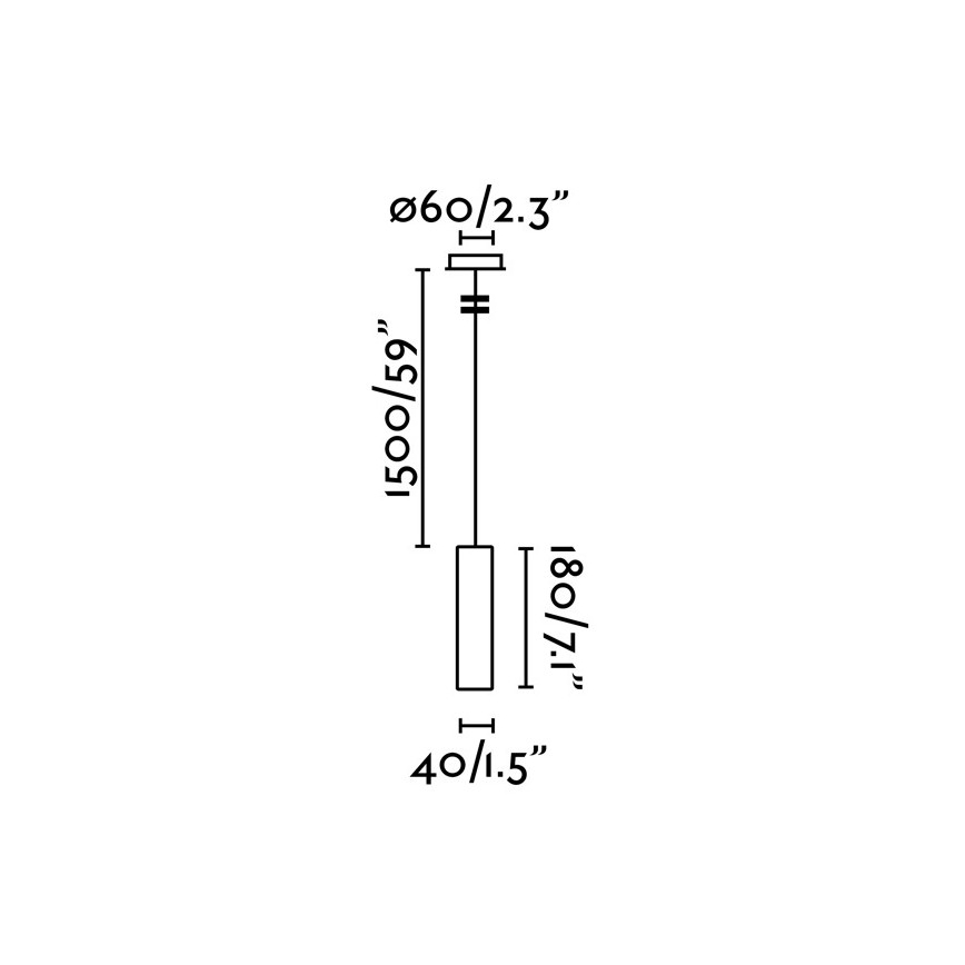 FARO 29895 - Lámpara LED con cable ORA LED/4W/230V negra