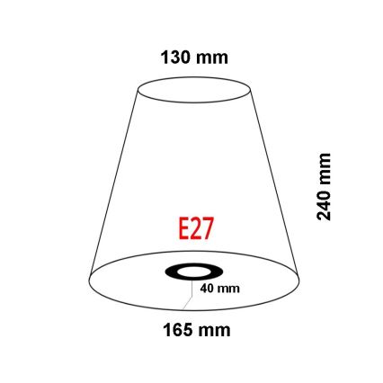 FARO 2P0311 - Pantalla para aplique REM E27 diá. 165 mm beige