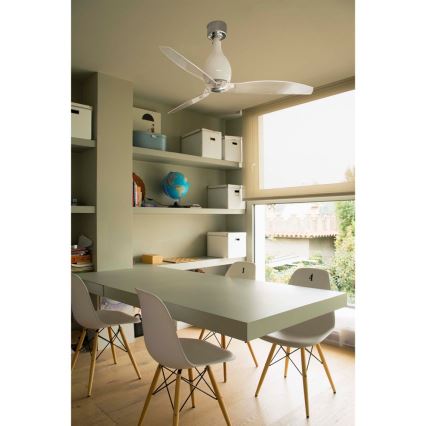 FARO 32020 - Ventilador de techo MINI ETERFAN blanco/transparente
