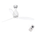 FARO 32025 - Ventilador de techo MINI ETERFAN blanco mate/transparente