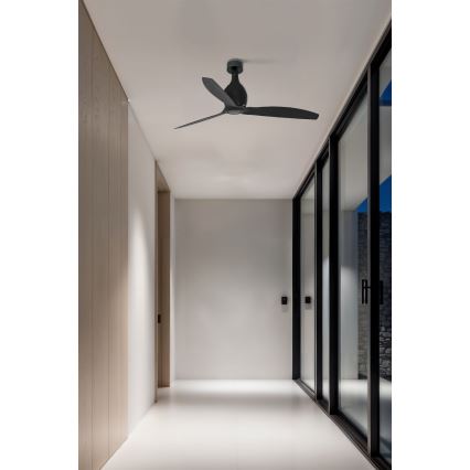 FARO 32030 - Ventilador de techo MINI ETERFAN negro diá. 128 cm + control remoto