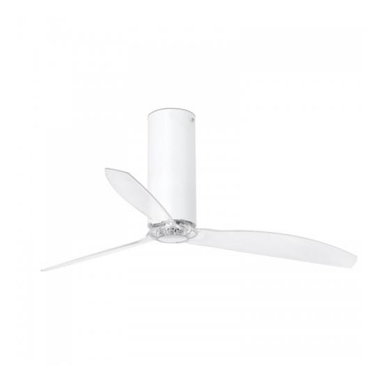 FARO 32034 - Ventilador de techo TUBE FAN blanco/transparente Ø 128 cm