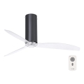FARO 32035 - Ventilador de techo TUBE FAN negro/transparente d. 128 cm + control remoto