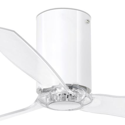 FARO 32038 - Ventilador de techo MINI TUBE FAN con mando a distancia transparente