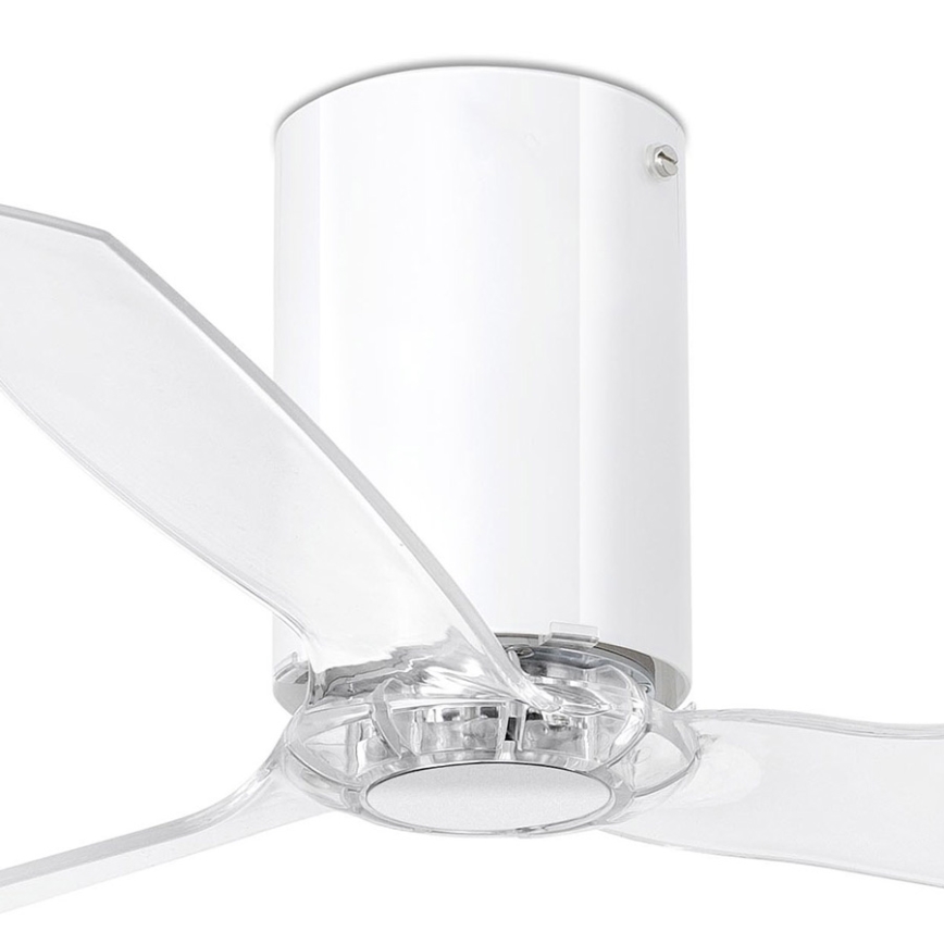FARO 32038 - Ventilador de techo MINI TUBE FAN con mando a distancia transparente