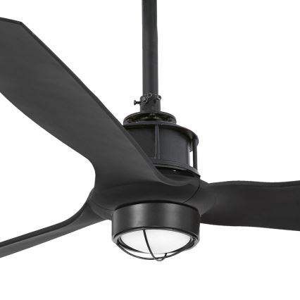 FARO 32100-10 - Ventilador de techo LED JUST FAN LED/17W/230V negro + mando a distancia