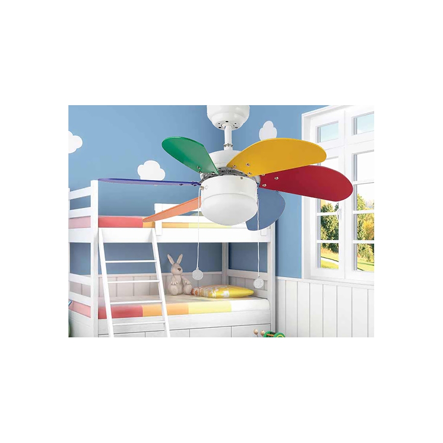 FARO 33179 - Ventilador de techo PALAO 1xE14/40W/230V