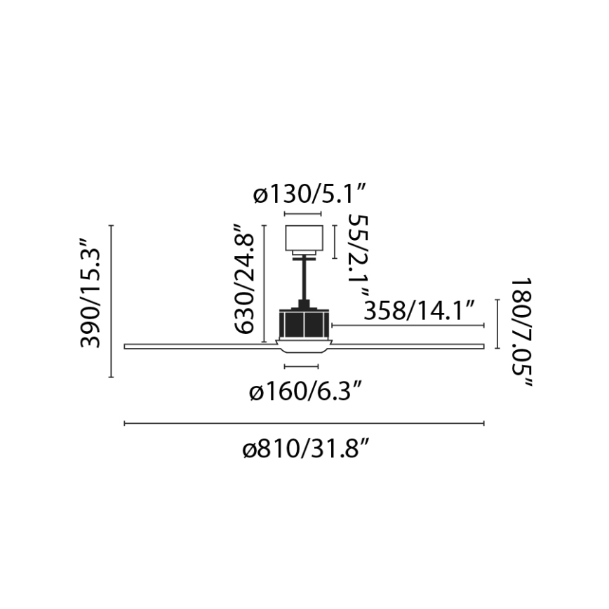 FARO 33425 - Ventilador de techo JUST FAN Ø 81 cm + control remoto