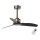 FARO 33429 - Ventilador de techo JUST FAN negro/dorado Ø 81 cm + control remoto