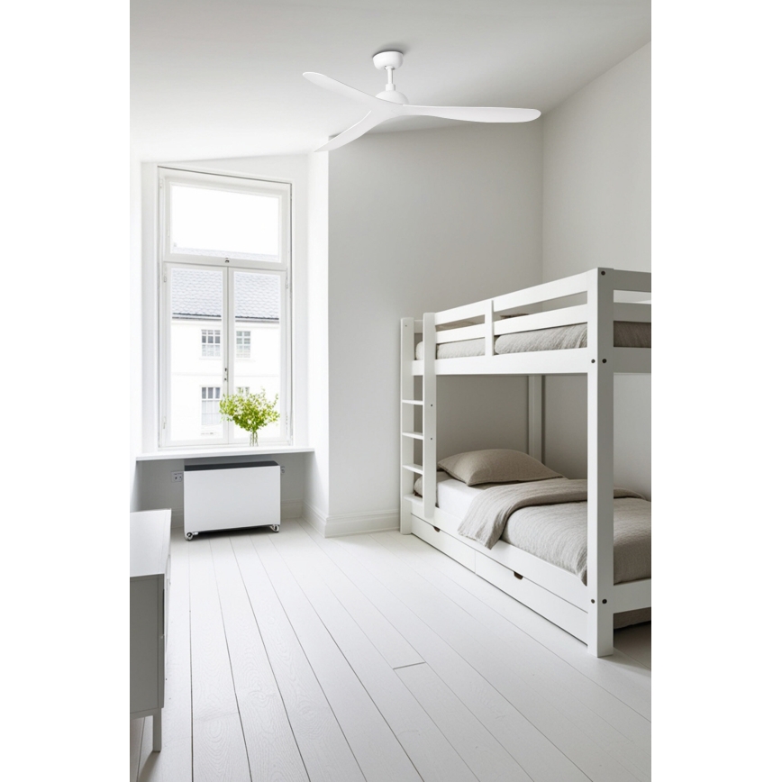 FARO 33446WT - Ventilador de techo GOTLAND L blanco diá. 132 cm Wi-Fi Tuya + control remoto