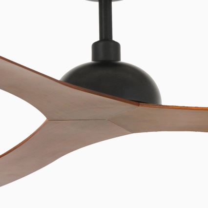 FARO 33447WT - Ventilador de techo GOTLAND L marrón/negro diá. 132 cm Wi-Fi Tuya + control remoto
