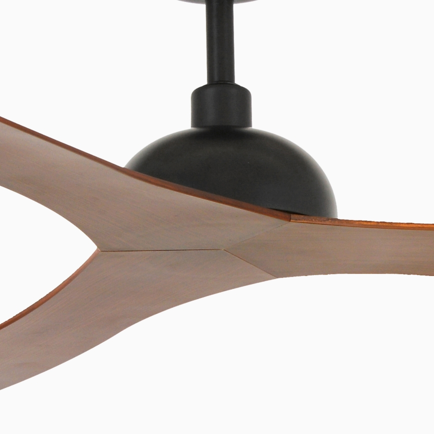 FARO 33447WT - Ventilador de techo GOTLAND L marrón/negro diá. 132 cm Wi-Fi Tuya + control remoto