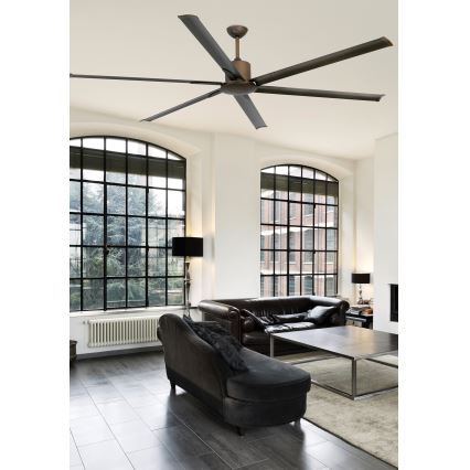 FARO 33462A - Ventilador de techo ANDROS XL marrón Ø 213 cm + control remoto
