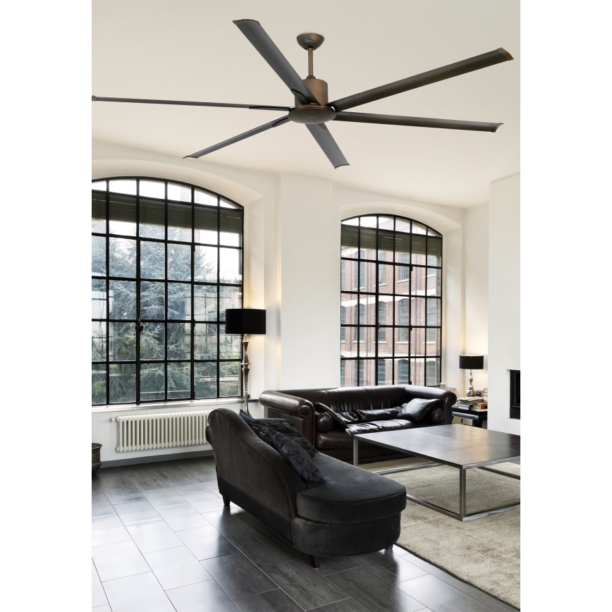 FARO 33462A - Ventilador de techo ANDROS XL marrón Ø 213 cm + control remoto