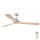 FARO 33504DC - Ventilador de techo LANTAU XL madera/cromo mate diá. 168 cm + control remoto