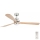 FARO 33505DC - Ventilador de techo LED LANTAU XL LED/15W/230V madera/cromo mate diá. 168 cm + control remoto