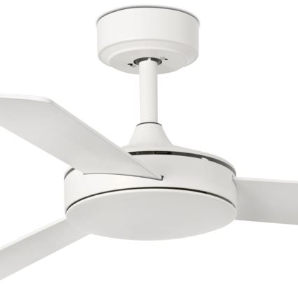 FARO 33603DCWT - Ventilador de techo MINI MALLORCA S marrón/blanco diá. 106 cm Wi-Fi Tuya + control remoto