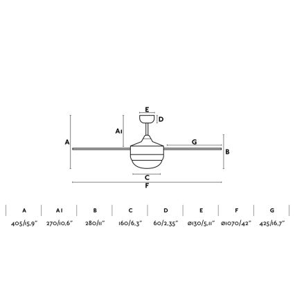 FARO 33699 - Ventilador de techo MINI ICARIA 2xE14/8W/230V cromo mate/gris