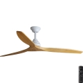 FARO 33728DC - Ventilador de techo ALO L madera/blanco d. 152 cm + control remoto