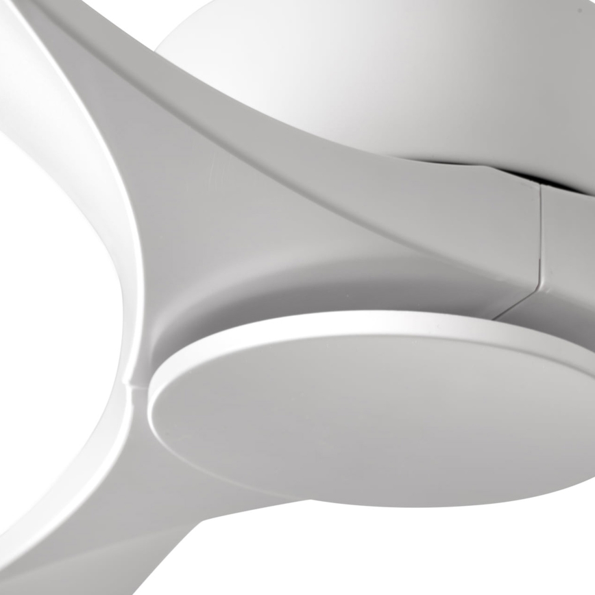 FARO 33750DCWT - Ventilador de techo LUZON L blanco diá. 132 cm Wi-Fi Tuya + control remoto