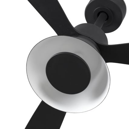 FARO 33761WT-23 - Ventilador de techo LED regulable AMELIA L CONE LED/20W/230V 2700/3500/5000K negro diámetro 132 cm Wi-Fi Tuya + mando a distancia