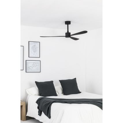 FARO 33761WT - Ventilador de techo AMELIA L negro diá. 132 cm Wi-Fi Tuya + control remoto