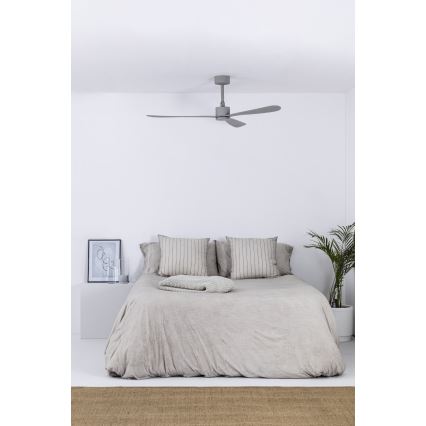 FARO 33762WT - Ventilador de techo AMELIA L gris diá. 132 cm Wi-Fi Tuya + control remoto