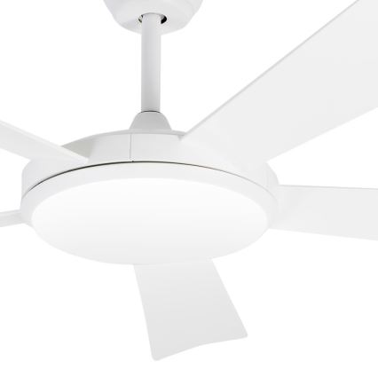 FARO 33803 - Ventilador de techo LED SAONA LED/24W/230V blanco Ø 132 cm + Control remoto