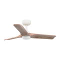 FARO 33805-1TW - Ventilador de techo LED regulable HEYWOOD S LED/10W/230V 2700/4000/6000K madera/blanco d. 90 cm + control remoto