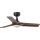 FARO 33806WT-1TW - Ventilador de techo LED regulable HEYWOOD S LED/10W/230V 2700/4000/6000K madera/negro diá. 90 cm Wi-Fi Tuya + control remoto