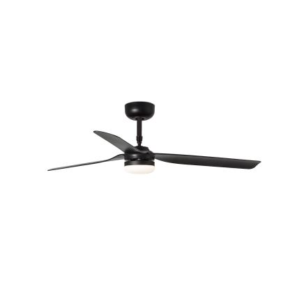 FARO 33815WT-21 - Ventilador de techo LED regulable PUNT M LED/18W/230V 3000/4200/6500K negro diá. 132 cm Wi-Fi Tuya + control remoto