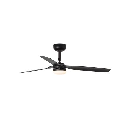 FARO 33815WT-21 - Ventilador de techo LED regulable PUNT M LED/18W/230V 3000/4200/6500K negro diá. 132 cm Wi-Fi Tuya + control remoto