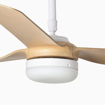 FARO 33816-20 - Ventilador de techo LED PUNT LED/18W/230V Wi-Fi marrón/negro + control remoto