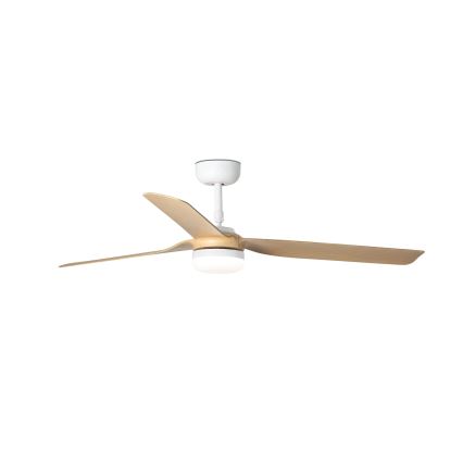 FARO 33816-20 - Ventilador de techo LED PUNT LED/18W/230V Wi-Fi marrón/negro + control remoto