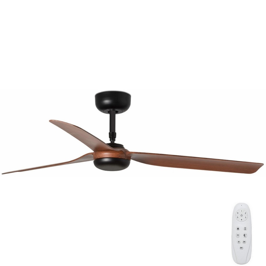 FARO 33817 - Ventilador de techo PUNT marrón/negro Ø 130 cm + control remoto