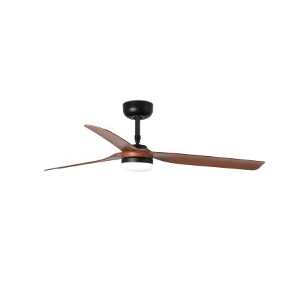 FARO 33817WT-21 - Ventilador de techo LED regulable PUNT M LED/18W/230V marrón/negro diá. 132 cm Wi-Fi Tuya + control remoto