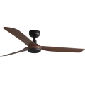 FARO 33817WT - Ventilador de techo PUNT M marrón/negro diá. 132 cm Wi-Fi Tuya + control remoto