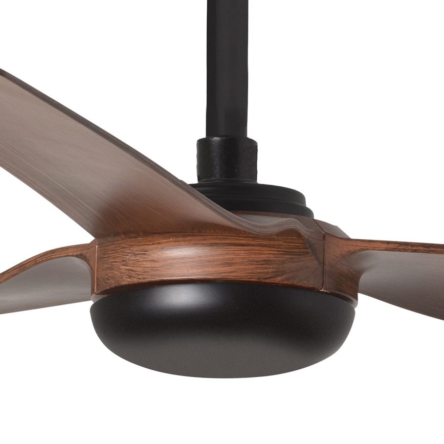 FARO 33817WT - Ventilador de techo PUNT M marrón/negro diá. 132 cm Wi-Fi Tuya + control remoto