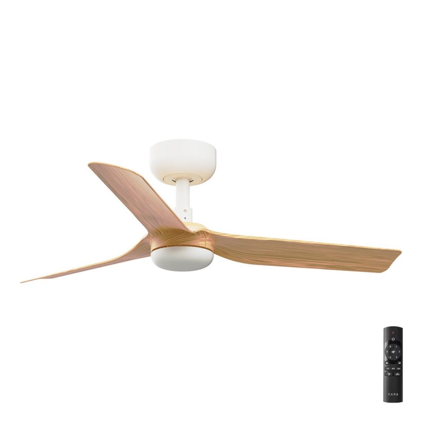 FARO 33821 - Ventilador de techo MINI PUNT S marrón/blanco diá. 90 cm + control remoto