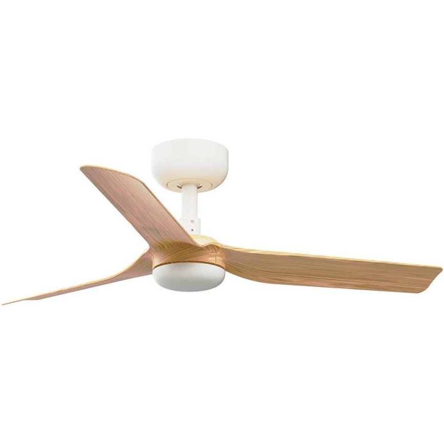 FARO 33821WT - Ventilador de techo MINI PUNT S marrón/blanco diá. 90 cm Wi-Fi Tuya + control remoto