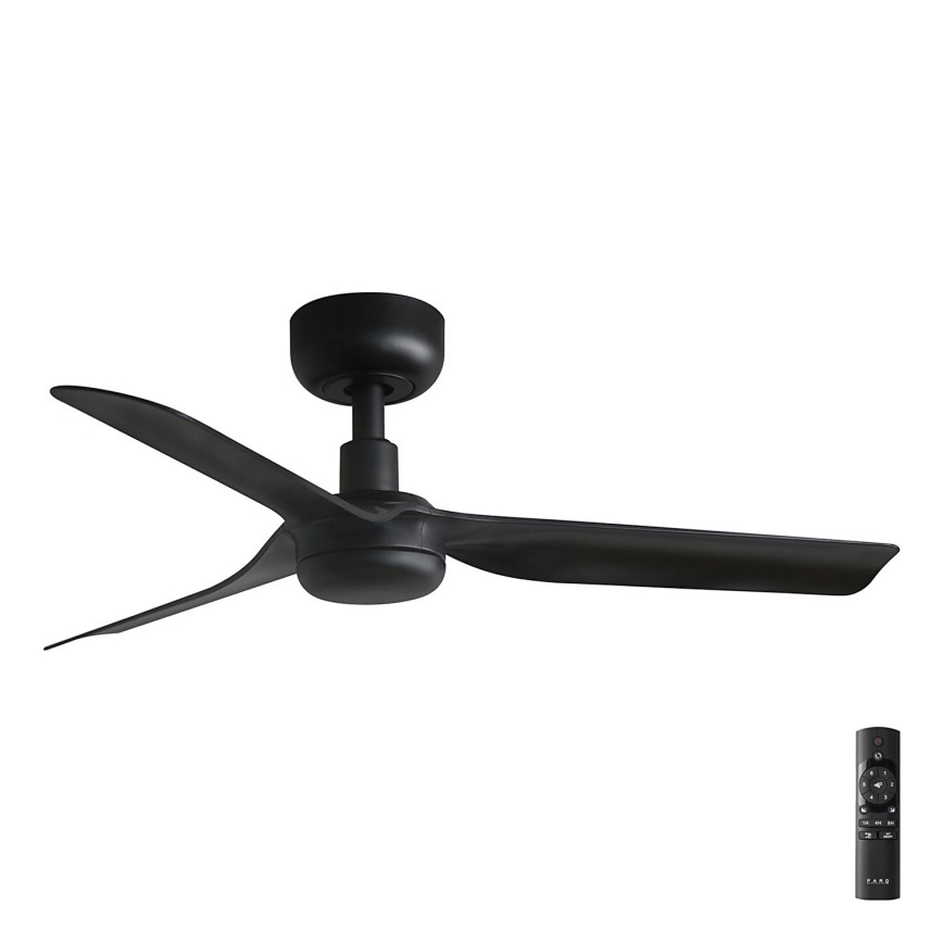 FARO 33822 - Ventilador de techo MINI PUNT S negro diá. 90 cm + control remoto