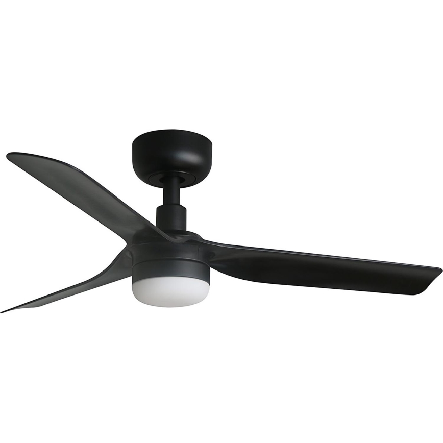 FARO 33822WT-1TW - Ventilador de techo LED regulable MINI PUNT S LED/10W/230V 2700/4000/6000K negro diá. 90 cm Wi-Fi Tuya + control remoto