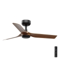 FARO 33823 - Ventilador de techo MINI PUNT S marrón/negro diá. 90 cm + control remoto