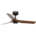 FARO 33823WT - Ventilador de techo MINI PUNT S marrón/negro diá. 90 cm Wi-Fi Tuya + control remoto