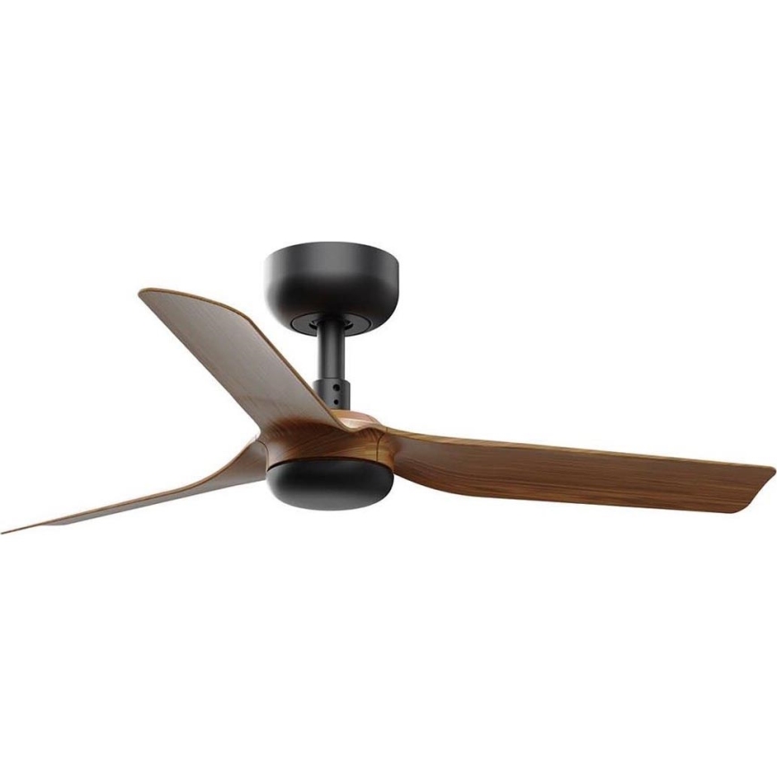 FARO 33823WT - Ventilador de techo MINI PUNT S marrón/negro diá. 90 cm Wi-Fi Tuya + control remoto