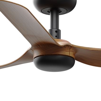 FARO 33823WT - Ventilador de techo MINI PUNT S marrón/negro diá. 90 cm Wi-Fi Tuya + control remoto
