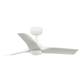 FARO 33824WT-1TW - Ventilador de techo LED regulable HEY S LED/10W/230V 2700/4000/6000K blanco diá. 90 cm Wi-Fi Tuya + control remoto