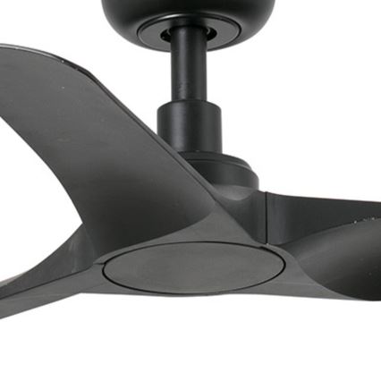 FARO 33825WT - Ventilador de techo HEY S negro diá. 90 cm Wi-Fi Tuya + control remoto