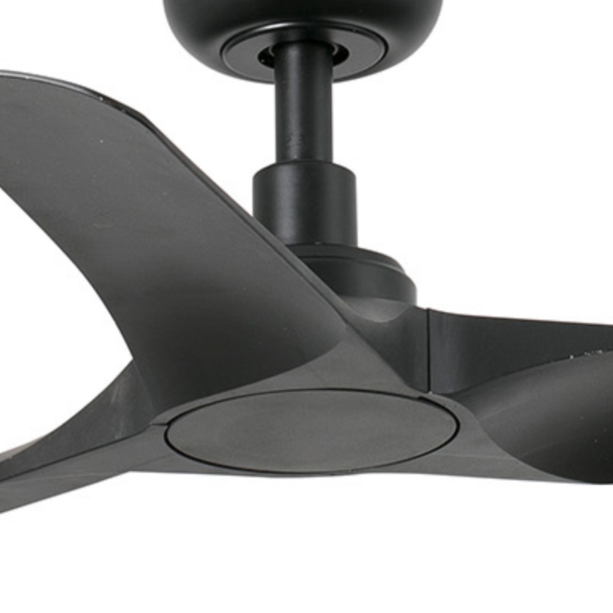 FARO 33825WT - Ventilador de techo HEY S negro diá. 90 cm Wi-Fi Tuya + control remoto